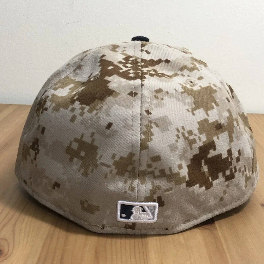 New York Yankees New Era 59FIFTY 2014 MLB Memorial Day Fitted Cap Sz 7 5/8 Camo